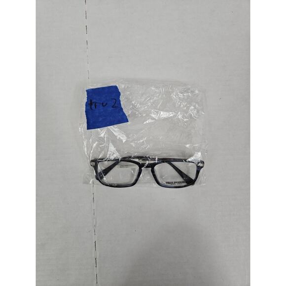 True Religion Eyeglasses Frames Size 53 - 17 - 140 Black Blue Cat Eye Frame - Picture 7 of 7